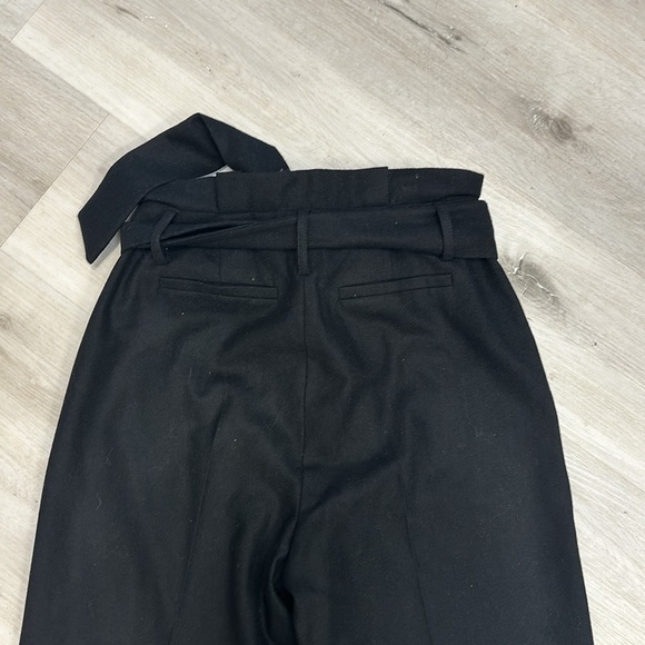 Boden Wool Wide Leg Tie Trousers - Picture 5 of 8